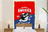 Behang - Fotobehang Vintage - Vogel - Amerika - Breedte 180 cm x hoogte 280 cm