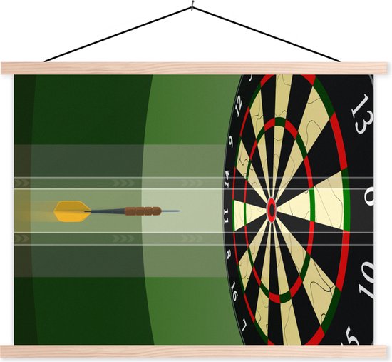 illustration d'une flèche fléchette vers le centre du jeu de