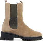 Hassia Vrouwen Suède  Chelsea boots / Laarzen / Damesschoenen 306322 - Taupe - Maat 40.5