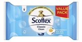 Scottex - Papier toilette humide avec Vitamine E - 56 pièces - Classic Clean
