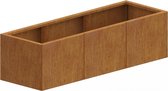 MySteel Cortenstaal plantenbak Texas xxl 1500x500 Inclusief Bodemplaat  - Hoogte: 800mm