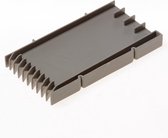 Spouwvoegventilaterooster kunststof T120-5 grijs, 10x50x95mm (bxhxd)