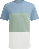 WE Fashion Heren T-shirt met colourblock