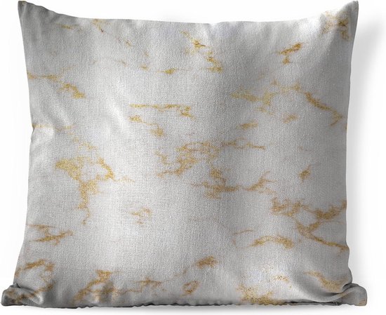 Coussins - Marbre - Wit - Or - 50x50 cm