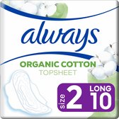 Always Maandverband Bio Cotton Protection Ultra Long met Vleugels 10 stuks