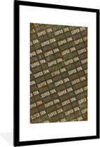 Fotolijst incl. Poster - Quotes - Opa - Super opa - Spreuken - 60x90 cm - Posterlijst
