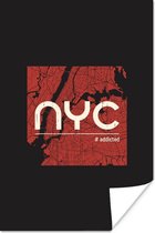 Poster New York - NYC - Zwart - 60x90 cm