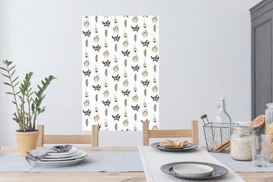 Stickers muraux - Illustrations - Couleurs - Motifs - 60x90 cm - Film adhésif