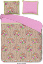 Luxe Dekbedovertrek Tweepersoons - Lits Jumeaux - 240x200/220cm - Inclusief 2 Kussenslopen - 100% Zacht Percale Katoen - Curly Zand