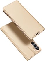Samsung Galaxy S21 FE Hoesje - Dux Ducis Skin Pro Book Case - Goud