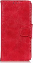 Shop4 - Geschikt voor Motorola Moto G 5G Hoesje - Wallet Case Cabello Rood