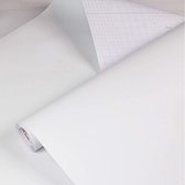 Decoratie plakfolie wit 45 cm x 2 meter zelfklevend - Decoratiefolie - Meubelfolie