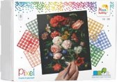 Pixelhobby geschenkdoos 9 basisplaten - Boeket Bloemen 90098