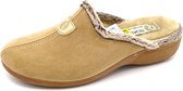 Royal Dames Pantoffel Muil 730 Beige - Maat 36