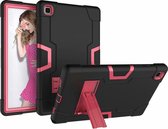 Shock Proof Standcase Hoes Samsung Galaxy Tab A7 10.4 inch 2020 (SM-T500 / T505 / T507) - Zwart / roze