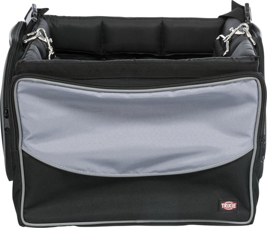 Trixie Fietsmand Voor Aan Stuur Nylon Zwart / Grijs – 41X26X26 CM