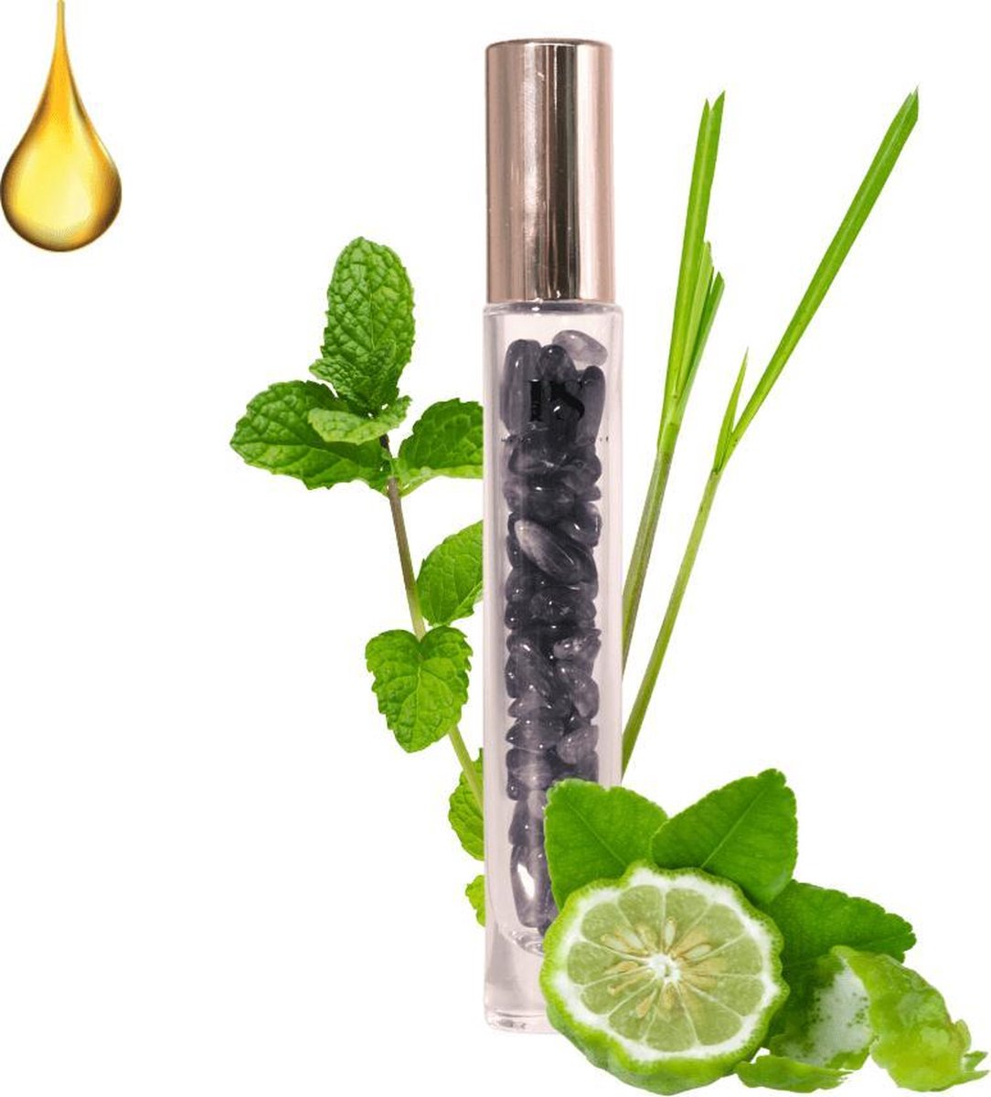 Goedkoopste Positivity Shop™ - Etherische Olie Roller Edelsteen - Amethist - 15 ml - Aromatherapie - Energy - Edelsteen Rollerbal