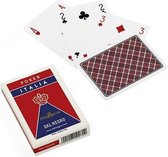 speelkaarten Poker Italia 88 mm karton rood 55-delig