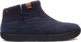 Tofvel Nepal pantoffels blauw uni (17282 BLUE)