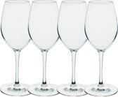 Set de 6 verres à vin de camping/pique-nique en plastique incassable pour vin blanc 265 ml - verre en polycarbonate