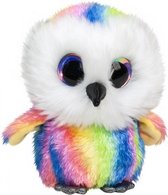 knuffel Lumo Owl Stripe multicolor 15 cm