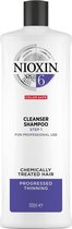 Nioxin Professional System 6 cleanser 1000ml - Normale shampoo vrouwen - Voor Alle haartypes