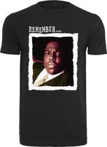 Urban Classics Heren Tshirt -XL- Notorious Big Remember Zwart