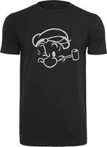 Urban Classics Popeye Heren Tshirt -L- Popeye Face Sketch Zwart