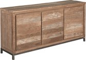 Dressoir - veneti? sideboard 3 drs. - bruin - 180x45x85