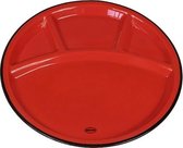 eetbord Fondue 24 cm keramiek rood