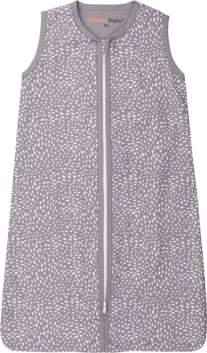 Briljant Baby Zomerslaapzak Baby Minimal - Grijs - Maat 70 - Baby Zomer Slaapzak