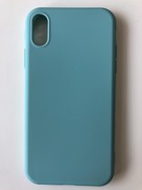 Siliconen back cover case - Geschikt voor iPhone XR - TPU hoesje Turquoise