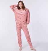 Woody pyjama meisjes - roze - 212-2-YPE-V/949 - maat 152