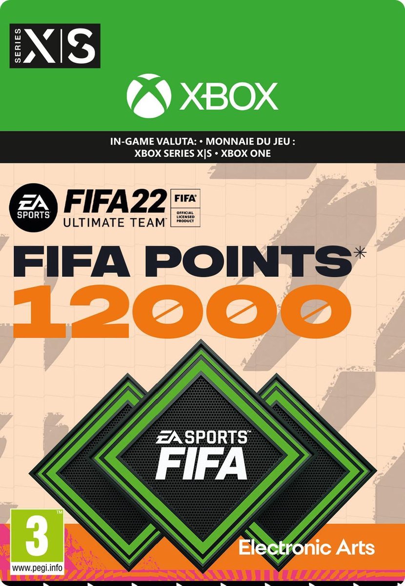 FIFA 22: 12000 FUT Punten - Xbox Series X/Xbox One