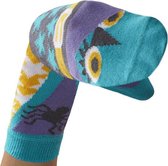 popsokken Say Hocuspocus! meisjes katoen blauw/paars mt 31-34