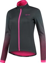 Rogelli Vivid Winterjack - Dames - Fietsjack - Grijs/Roze - Maat XL