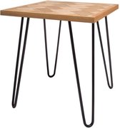 HOLLY Bijzettafel - Natuurlijk hout - L 40 x D 40 x H 43 cm