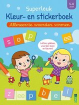 Superleuk kleur- en stickerboek - Allereerste woorden vormen