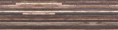 muursticker Backsplash Wood Strips 45x180cm PVC bruin