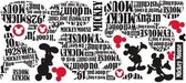 muurstickers Mickey Mouse vinyl 17 stuks
