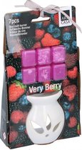 geurbrander met -blokjes very berry keramiek paars