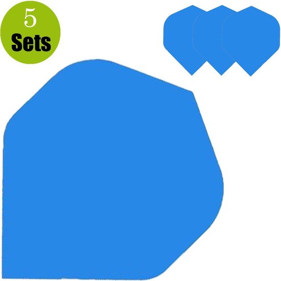 Afbeelding van het spel Poly Plain Dartflights - Blauw- (5 Sets)
