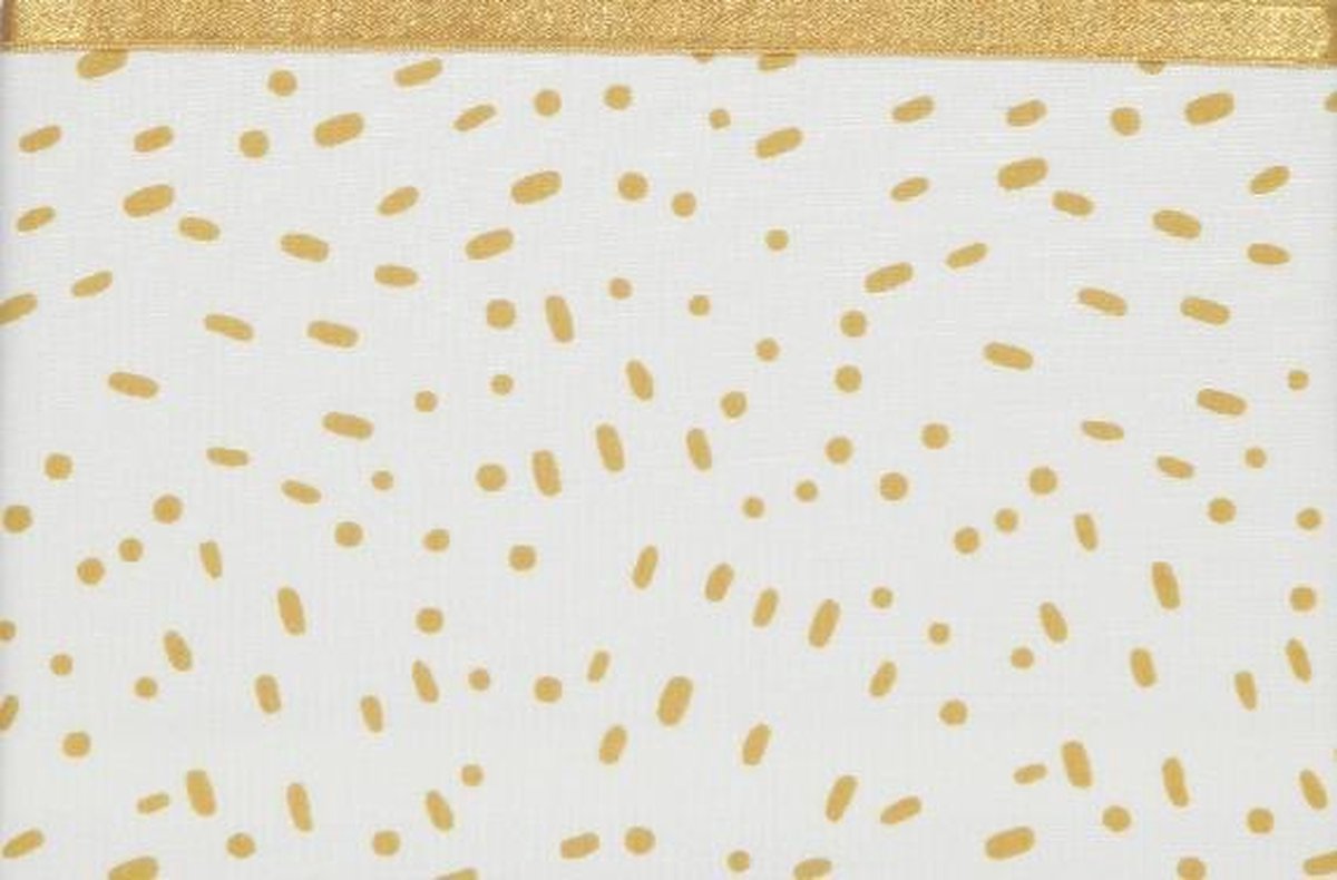 Briljant Baby Ledikant Laken Minimal Dots - Okergeel - 100x150 cm