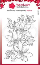 Woodware Clear stamp - Bloemen - A6 - Stempelset - Polymeer