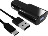 Auto oplader Contact USB-C (1 m) Zwart