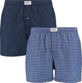 Levi's blocks woven boxers 2P blauw - S