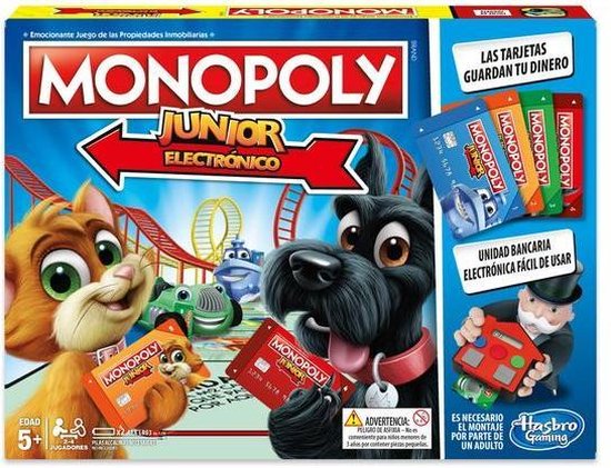 Thumbnail van een extra afbeelding van het spel Junior Elektronische Monopoly Hasbro