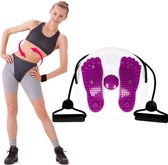 Magneet Massage Board Home Fitnessapparatuur Twisted Waist Disk Met Drawstring, Specificatie: 28 x 28 cm (Paars)