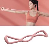 Figuur 8 Arm strekband Fitness Open schouder TPR yogaband (roze)