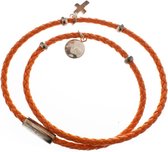 Armband Folli Follie 1B14F058O Oranje (17 cm)